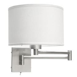 Velador Aplique Pared AP22 | Pantalla Cilíndrica Móvil 56 cm