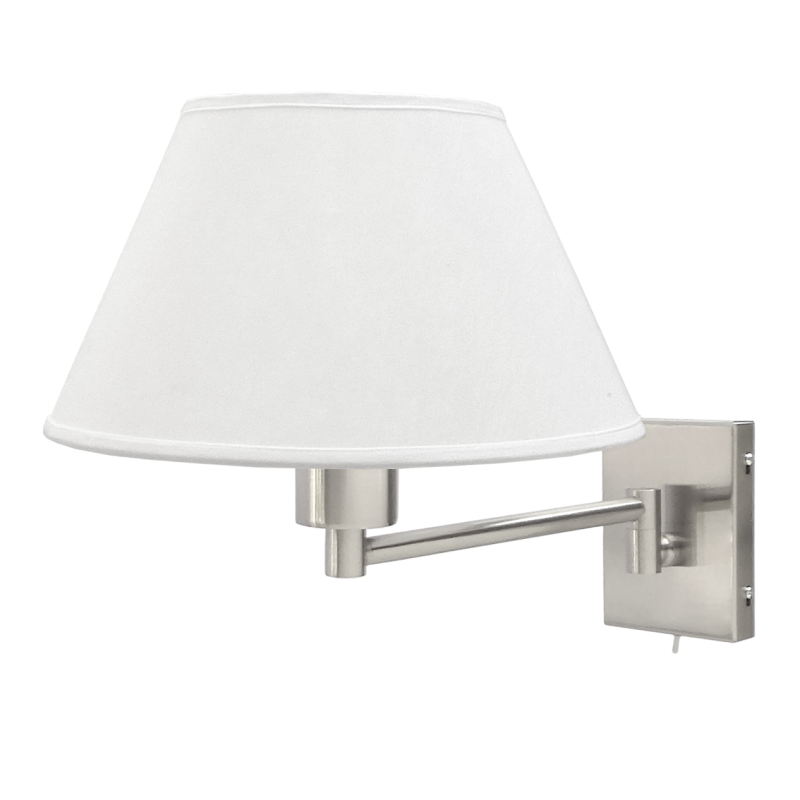 Velador Aplique Pared AP21 | Brazo Articulado Pantalla 22 cm