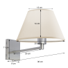Velador Aplique Fijo AP25